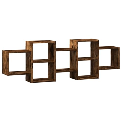 ULUYYUC Floating Shelves Wandregal Kleines Regal Wand Küchenregal Wand - Wandregal Räuchereiche 129x18x42 cm Holzwerkstoff für Flur Küche Wohnzimmer Terrasse ULUYYUC Floating Shelves Wandregal Kleines Regal Wand Küchenregal Wand - Wandregal Räuchereiche 129x18x42 cm Holzwerkstoff für Flur Küche Wohnzimmer Terrasse von ULUYYUC