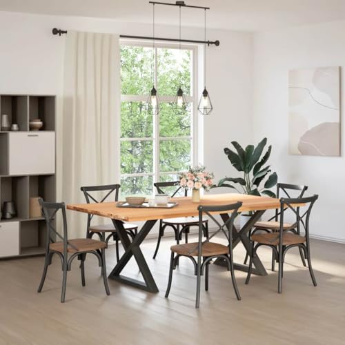 ULUYYUC Kitchen Table Gartentische Kleiner Tisch Bistrotisch Outdoor - Esstisch Hellbraun 220x120x74 cm Massivholz Eiche Rechteckig für Wohnzimmer Outdoor Esszimmer Balkon ULUYYUC Kitchen Table Gartentische Kleiner Tisch Bistrotisch Outdoor - Esstisch Hellbraun 220x120x74 cm Massivholz Eiche Rechteckig für Wohnzimmer Outdoor Esszimmer Balkon von ULUYYUC