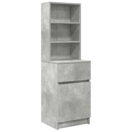 ULUYYUC Kleiner Nachttisch Betttisch Beistelltisch Schmal Nachttischschrank - Nachttisch Betongrau 39x35x125 cm Holzwerkstoff für Flur Küche Wohnzimmer Jugendzimmer ULUYYUC Kleiner Nachttisch Betttisch Beistelltisch Schmal Nachttischschrank - Nachttisch Betongrau 39x35x125 cm Holzwerkstoff für Flur Küche Wohnzimmer Jugendzimmer von ULUYYUC