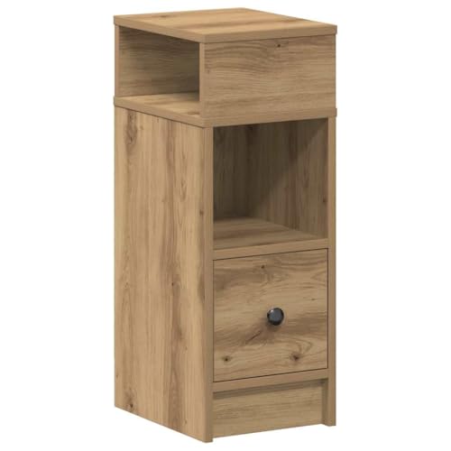 ULUYYUC Kleiner Nachttisch Nachtschrank Nachtkasten Nightstand - Nachttisch mit Schublade Artisan-Eiche 25x31x66 cm für Badezimmer Jugendzimmer Küche Schlafzimmer ULUYYUC Kleiner Nachttisch Nachtschrank Nachtkasten Nightstand - Nachttisch mit Schublade Artisan-Eiche 25x31x66 cm für Badezimmer Jugendzimmer Küche Schlafzimmer von ULUYYUC