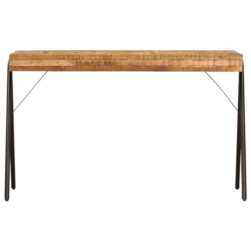 ULUYYUC Kleiner Schreibtisch Schreibtische Bartisch Wohnzimmertisch - Schreibtisch Massivholz Mango 118 x 50 x 75 cm für Jugendzimmer Küche Arbeitszimmer Balkon von ULUYYUC