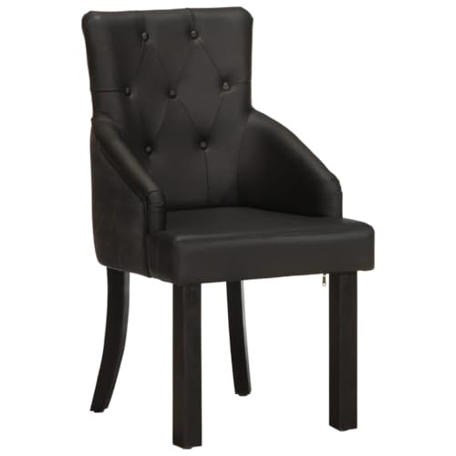 ULUYYUC Küchenarbeitsplatte Arbeitsplatte Küche Bartisch Küche Gaming Tisch - Esszimmerstühle 2 STK. Schwarz Echtes Ziegenleder für Garten Wohnzimmer Küche Balkon von ULUYYUC