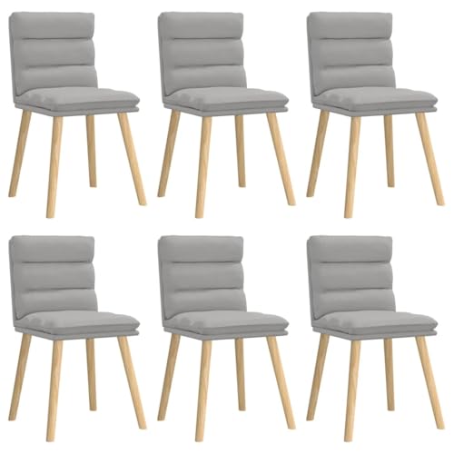 ULUYYUC Küchenarbeitsplatte Arbeitsplatte Küche Bartisch Küche Gaming Tisch - Esszimmerstühle 6 STK. Wolkengrau Stoff für Balkon Esszimmer Wohnzimmer Garten von ULUYYUC