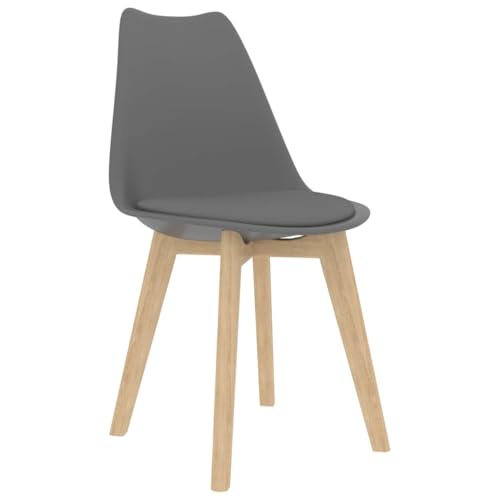 ULUYYUC Küchenarbeitsplatte Küchentisch Klein Bartisch Küche Gartentisch - Esszimmerstühle 4 STK. Grau Kunststoff für Garten Esszimmer Küche Balkon von ULUYYUC
