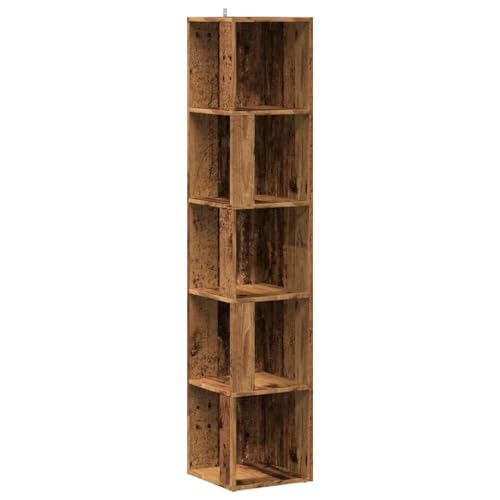 ULUYYUC Küchenschränke Werkzeugschrank Mehrzweckschrank Kleiner Schrank - Eckregal Altholz-Optik 33x33x165 cm Holzwerkstoff für Flur Outdoor Büro Ankleidezimmer ULUYYUC Küchenschränke Werkzeugschrank Mehrzweckschrank Kleiner Schrank - Eckregal Altholz-Optik 33x33x165 cm Holzwerkstoff für Flur Outdoor Büro Ankleidezimmer von ULUYYUC