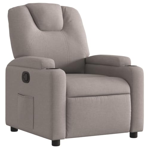 ULUYYUC Küchenstühle Bürostuhl Esszimmerstühle Bürostühle - Relaxsessel Taupe Stoff für Jugendzimmer Balkon Wohnzimmer Schlafzimmer von ULUYYUC