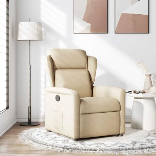 ULUYYUC Küchenstuhl Lesesessel Bequem Gaming Stuhl Big Sessel - Relaxsessel Creme Stoff für Küche Outdoor Esszimmer Balkon ULUYYUC Küchenstuhl Lesesessel Bequem Gaming Stuhl Big Sessel - Relaxsessel Creme Stoff für Küche Outdoor Esszimmer Balkon von ULUYYUC