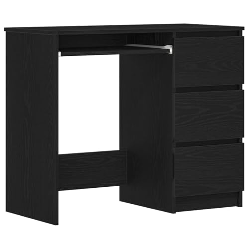ULUYYUC Küchentisch Bartisch Couchtisch Esstische - Schreibtisch Schwarz Eichen-Optik 90x45x76 cm Holzwerkstoff für Jugendzimmer Arbeitszimmer Büro Wohnzimmer ULUYYUC Küchentisch Bartisch Couchtisch Esstische - Schreibtisch Schwarz Eichen-Optik 90x45x76 cm Holzwerkstoff für Jugendzimmer Arbeitszimmer Büro Wohnzimmer von ULUYYUC