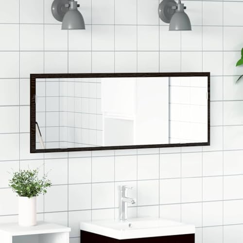 ULUYYUC LED Badspiegel Schwarz Eiche massiv 100x37 cm mattierter Spiegelschrank mit Bluetooth Music Sync Modernes Rechteck Badmöbel für Badezimmer Erwachsene ULUYYUC LED Badspiegel Schwarz Eiche massiv 100x37 cm mattierter Spiegelschrank mit Bluetooth Music Sync Modernes Rechteck Badmöbel für Badezimmer Erwachsene von ULUYYUC