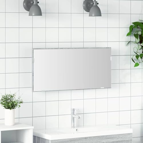 ULUYYUC LED Spiegelschrank Grau Sonoma 80x37 cm Hochglanz Wandmontage Modernes Badezimmerschrank mit integrierter Beleuchtung platzsparend für kleines Bad und Gäste-WC ULUYYUC LED Spiegelschrank Grau Sonoma 80x37 cm Hochglanz Wandmontage Modernes Badezimmerschrank mit integrierter Beleuchtung platzsparend für kleines Bad und Gäste-WC von ULUYYUC