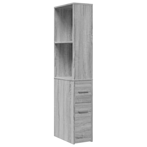 ULUYYUC Lagerschrank Küchenschrank Mehrzweckschrank Büroschrank - Badschrank Schmal mit Rollen Grau Sonoma Holzwerkstoff für Büro Flur Outdoor Küche ULUYYUC Lagerschrank Küchenschrank Mehrzweckschrank Büroschrank - Badschrank Schmal mit Rollen Grau Sonoma Holzwerkstoff für Büro Flur Outdoor Küche von ULUYYUC