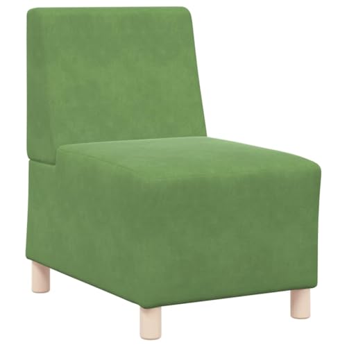 ULUYYUC Loungesessel Couch Klein Lesesessel Kleine Sofa - Sessel Hellgrün 55 cm Samt für Jugendzimmer Schlafzimmer Wohnzimmer Balkon von ULUYYUC