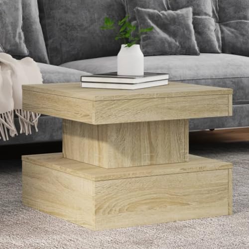 ULUYYUC Moderner Couchtisch mit RGB LED-Leuchten Sonoma-Eiche Holzwerkstoff 50x50x40 cm Stabiles Design für Wohnzimmer Beistelltisch und Dekoration ULUYYUC Moderner Couchtisch mit RGB LED-Leuchten Sonoma-Eiche Holzwerkstoff 50x50x40 cm Stabiles Design für Wohnzimmer Beistelltisch und Dekoration von ULUYYUC