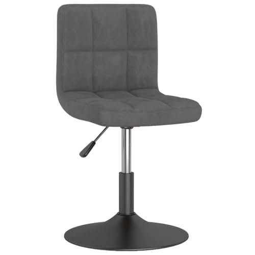 ULUYYUC Multifunktionstisch Esstisch Klein Kleiner Tisch Gaming Tisch - Esszimmerstühle 6 STK. Drehbar Dunkelgrau Samt für Esszimmer Küche Balkon Garten von ULUYYUC