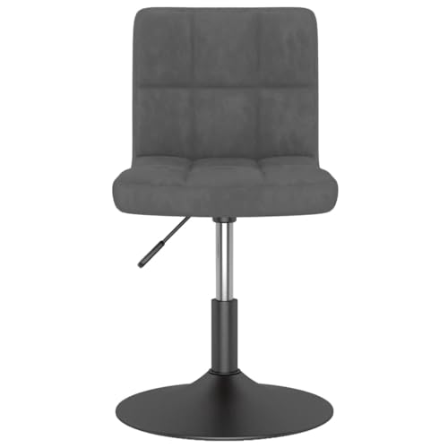 ULUYYUC Multifunktionstisch Esstisch Klein Kleiner Tisch Gaming Tisch - Esszimmerstuhl Drehbar Dunkelgrau Samt für Esszimmer Küche Balkon Garten von ULUYYUC