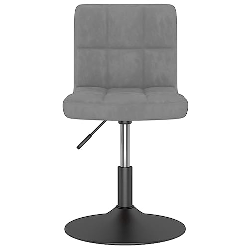 ULUYYUC Multifunktionstisch Esstisch Klein Kleiner Tisch Gaming Tisch - Esszimmerstuhl Drehbar Hellgrau Samt für Esszimmer Küche Balkon Garten von ULUYYUC