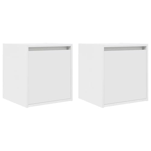 ULUYYUC Nachttisch Modern Nachtschrank Beistelltisch Schmal Nachttischschrank - Wand-Nachttische 2 STK. Weiß 38x34x40 cm für Flur Badezimmer Arbeitszimmer Schlafzimmer ULUYYUC Nachttisch Modern Nachtschrank Beistelltisch Schmal Nachttischschrank - Wand-Nachttische 2 STK. Weiß 38x34x40 cm für Flur Badezimmer Arbeitszimmer Schlafzimmer von ULUYYUC
