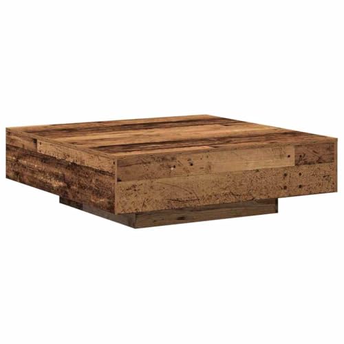 ULUYYUC Quadratischer Couchtisch Beistelltisch aus Recyceltem Eichenholz Rustikales Vintage Design 100x100x31 cm Braun für Modernes Wohnzimmer ULUYYUC Quadratischer Couchtisch Beistelltisch aus Recyceltem Eichenholz Rustikales Vintage Design 100x100x31 cm Braun für Modernes Wohnzimmer von ULUYYUC