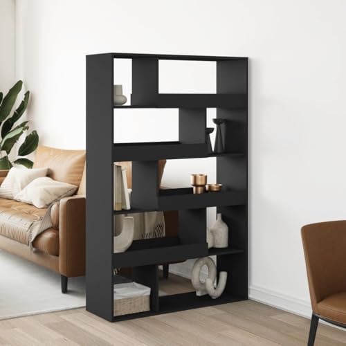 ULUYYUC Raumteiler Regalschrank mit 10 Böden Bücherregal Hochschrank Schwarz 100x33x156,5 cm Holzwerkstoff Möbel für Wohnzimmer und Mehrzweck ULUYYUC Raumteiler Regalschrank mit 10 Böden Bücherregal Hochschrank Schwarz 100x33x156,5 cm Holzwerkstoff Möbel für Wohnzimmer und Mehrzweck von ULUYYUC