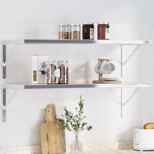 ULUYYUC Regalträger 4 Stück Edelstahl 40 x 25 cm Silber Wandhalterung für Bücherregal Küchenregal und DIY Projekte Robust und Langlebig ULUYYUC Regalträger 4 Stück Edelstahl 40 x 25 cm Silber Wandhalterung für Bücherregal Küchenregal und DIY Projekte Robust und Langlebig von ULUYYUC