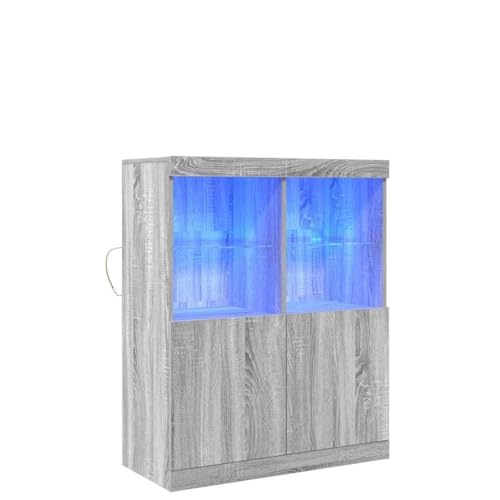 ULUYYUC Schließfachschrank Medizinschrank Werkzeugschrank Werkstattschrank - Sideboard Grau Sonoma 81x37x100 cm Holzwerkstoff für Flur Werkstatt Schlafzimmer Arbeitszimmer ULUYYUC Schließfachschrank Medizinschrank Werkzeugschrank Werkstattschrank - Sideboard Grau Sonoma 81x37x100 cm Holzwerkstoff für Flur Werkstatt Schlafzimmer Arbeitszimmer von ULUYYUC