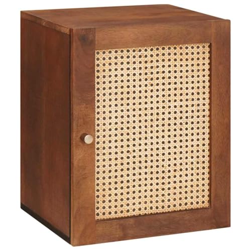 ULUYYUC Schmaler Badschrank klein aus Mango Holz Wandmontage 38 x 33,5 x 48 cm Modernes Design mit Tür und Regal Braun Badmöbel für Gäste WC und kleine Badezimmer ULUYYUC Schmaler Badschrank klein aus Mango Holz Wandmontage 38 x 33,5 x 48 cm Modernes Design mit Tür und Regal Braun Badmöbel für Gäste WC und kleine Badezimmer von ULUYYUC