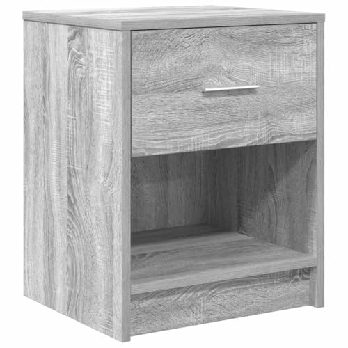 ULUYYUC Schmaler Beistelltisch Nachtschrank Nachtschränkchen Bedside Tables - Nachttisch mit Schublade Grau Sonoma 40x34x50 cm für Wohnzimmer Flur Küche Badezimmer ULUYYUC Schmaler Beistelltisch Nachtschrank Nachtschränkchen Bedside Tables - Nachttisch mit Schublade Grau Sonoma 40x34x50 cm für Wohnzimmer Flur Küche Badezimmer von ULUYYUC