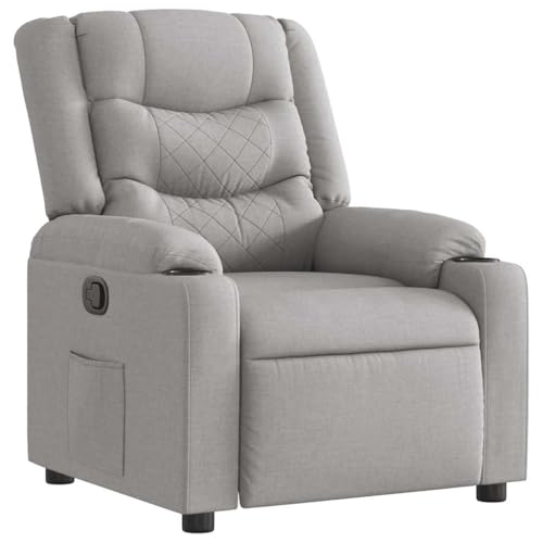 ULUYYUC Sessel Schlafzimmer Esszimmerstühle Wohnzimmer Bequem Big Sessel - Relaxsessel Wolkengrau Stoff für Jugendzimmer Arbeitszimmer Outdoor Wohnzimmer von ULUYYUC