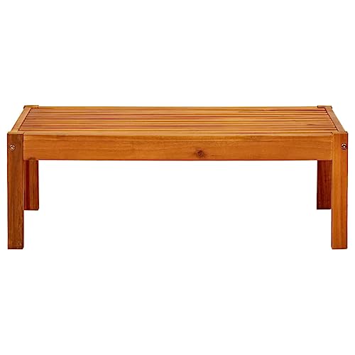 ULUYYUC Small Table Campingtisch Gartentische Bartisch - Gartentisch 85x57x29 cm Massivholz Akazie für Bar Balkon Campingplatz Wohnzimmer von ULUYYUC