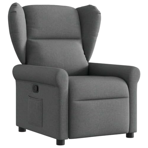 ULUYYUC Stuhl Esszimmer Gaming Stuhl Gaming Chair Bürostühle - Relaxsessel Dunkelgrau Stoff für Esszimmer Schlafzimmer Jugendzimmer Wohnzimmer von ULUYYUC
