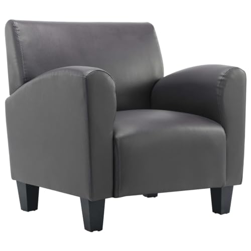 ULUYYUC Stuhl Esszimmer Gaming Stuhl Gaming Chair Bürostühle - Sessel Grau Kunstleder für Esszimmer Büro Schlafzimmer Jugendzimmer von ULUYYUC