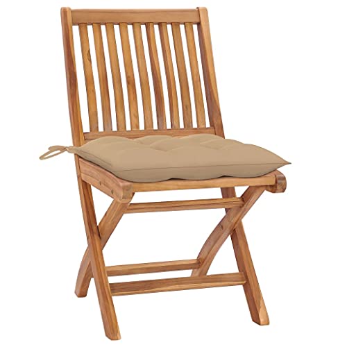 ULUYYUC Stuhl Esszimmer Gartenstühle Gartenstuhl Küchenstühle - Klappbare Gartenstühle mit Kissen 4 STK. Massivholz Teak für Balkon Campingplatz Esszimmer Sauna ULUYYUC Stuhl Esszimmer Gartenstühle Gartenstuhl Küchenstühle - Klappbare Gartenstühle mit Kissen 4 STK. Massivholz Teak für Balkon Campingplatz Esszimmer Sauna von ULUYYUC