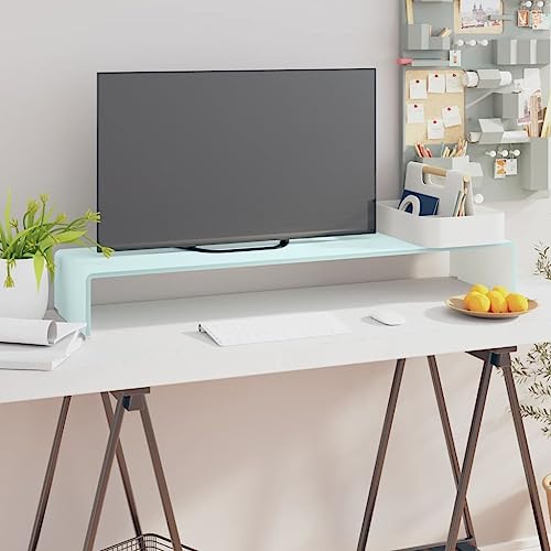 ULUYYUC TV Aufsatz Grün 100x30x13 cm aus gehärtetem Glas Modernes Design Monitorerhöhung für Fernseher Laptop Multimedia Geräte ULUYYUC TV Aufsatz Grün 100x30x13 cm aus gehärtetem Glas Modernes Design Monitorerhöhung für Fernseher Laptop Multimedia Geräte von ULUYYUC