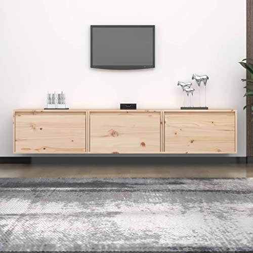 ULUYYUC TV Schrank 3 Stück Massivholz Kiefer 180 x 30 x 35 cm Hängeschrank Wandregal für Wohnzimmer Schlafzimmer Flur ULUYYUC TV Schrank 3 Stück Massivholz Kiefer 180 x 30 x 35 cm Hängeschrank Wandregal für Wohnzimmer Schlafzimmer Flur von ULUYYUC