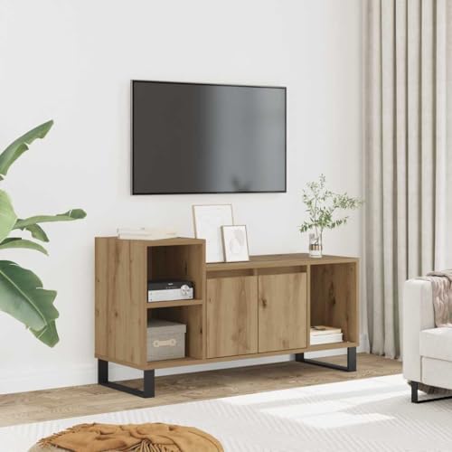 ULUYYUC TV Schrank Artisan Eiche 100x35x55 cm Holzwerkstoff mit 5 Fächern und Türen für Wohnzimmer ULUYYUC TV Schrank Artisan Eiche 100x35x55 cm Holzwerkstoff mit 5 Fächern und Türen für Wohnzimmer von ULUYYUC