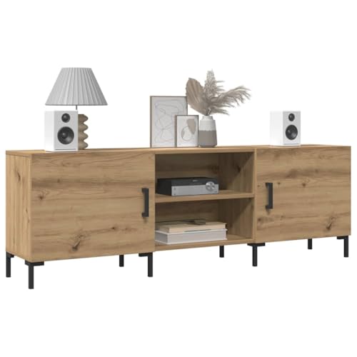 ULUYYUC TV Schrank Artisan Eiche 150x30x50 cm Holzwerkstoff mit 4 Fächern und Eisenbeinen für Wohnzimmer ULUYYUC TV Schrank Artisan Eiche 150x30x50 cm Holzwerkstoff mit 4 Fächern und Eisenbeinen für Wohnzimmer von ULUYYUC