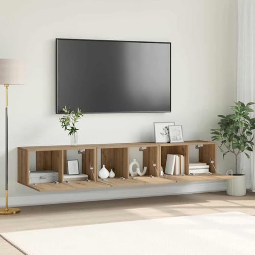 ULUYYUC TV Schrank Artisan Eiche MDF Fernsehschrank mit 6 Türen Wandmontage Modernes Design für Wohnzimmer ULUYYUC TV Schrank Artisan Eiche MDF Fernsehschrank mit 6 Türen Wandmontage Modernes Design für Wohnzimmer von ULUYYUC