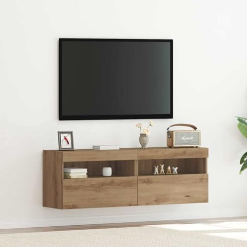 ULUYYUC TV Schrank Artisan Eiche Moderner Fernsehschrank mit 2 Türen aus Holzwerkstoff Braun Matt für Wohnzimmer und Heimkino ULUYYUC TV Schrank Artisan Eiche Moderner Fernsehschrank mit 2 Türen aus Holzwerkstoff Braun Matt für Wohnzimmer und Heimkino von ULUYYUC