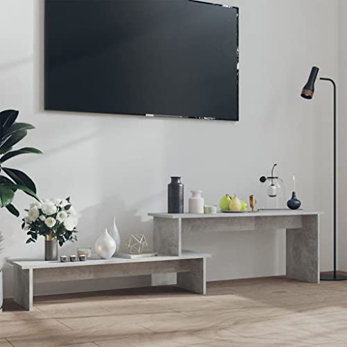 ULUYYUC TV Schrank Betongrau 180x30x43 cm aus Holzwerkstoff mit verstellbarem Regal Industrielles Design für Wohnzimmer und Schlafzimmer von ULUYYUC