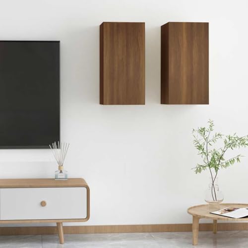 ULUYYUC TV Schrank Braun Eichenoptik 30,5x30x60 cm Moderner Hängeschrank aus Holzwerkstoff mit Stauraum für Wohnzimmer und Schlafzimmer ULUYYUC TV Schrank Braun Eichenoptik 30,5x30x60 cm Moderner Hängeschrank aus Holzwerkstoff mit Stauraum für Wohnzimmer und Schlafzimmer von ULUYYUC