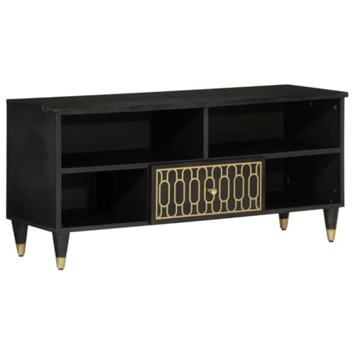 ULUYYUC TV Schrank Massivholz Mango 100x33x46 cm Retro Design mit Stauraum für Wohnzimmer ULUYYUC TV Schrank Massivholz Mango 100x33x46 cm Retro Design mit Stauraum für Wohnzimmer von ULUYYUC