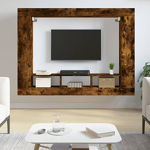 ULUYYUC TV Schrank Räuchereiche 152x22x113 cm Holzwerkstoff Modernes Design mit Stauraum für Wohnzimmer Schlafzimmer und Flur ULUYYUC TV Schrank Räuchereiche 152x22x113 cm Holzwerkstoff Modernes Design mit Stauraum für Wohnzimmer Schlafzimmer und Flur von ULUYYUC