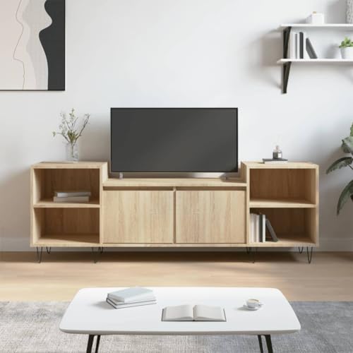 ULUYYUC TV Schrank Sonoma Eiche 160x35x55 cm Holzwerkstoff mit 6 Fächern und Türen Modernes Design für Wohnzimmer ULUYYUC TV Schrank Sonoma Eiche 160x35x55 cm Holzwerkstoff mit 6 Fächern und Türen Modernes Design für Wohnzimmer von ULUYYUC