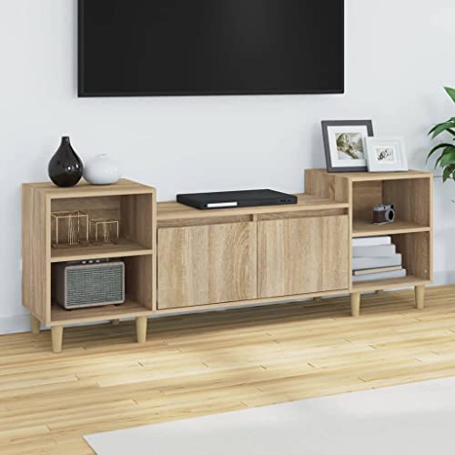ULUYYUC TV Schrank Sonoma Eiche 160x35x55 cm Holzwerkstoff mit 6 Fächern und Türen für Wohnzimmer ULUYYUC TV Schrank Sonoma Eiche 160x35x55 cm Holzwerkstoff mit 6 Fächern und Türen für Wohnzimmer von ULUYYUC