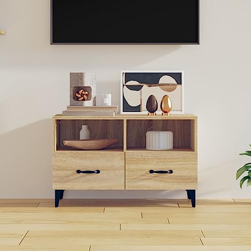 ULUYYUC TV Schrank Sonoma Eiche 80x36x50 cm Holzwerkstoff mit Stauraum Modernes Design Robust für Wohnzimmer ULUYYUC TV Schrank Sonoma Eiche 80x36x50 cm Holzwerkstoff mit Stauraum Modernes Design Robust für Wohnzimmer von ULUYYUC