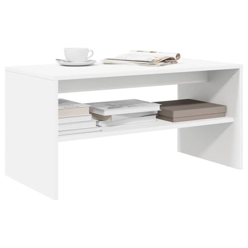 ULUYYUC TV Schrank Weiß 60x40x40 cm Holzwerkstoff Medienschrank mit Couchtisch Funktion für Wohnzimmer von ULUYYUC