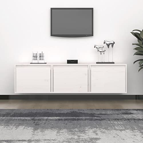 ULUYYUC TV Schrank Weiß Massivholz Kiefer 45 x 30 x 35 cm Hängender Wandschrank für Wohnzimmer mit Modernem Design und Langlebigkeit ULUYYUC TV Schrank Weiß Massivholz Kiefer 45 x 30 x 35 cm Hängender Wandschrank für Wohnzimmer mit Modernem Design und Langlebigkeit von ULUYYUC