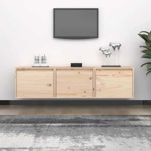 ULUYYUC TV Schrank aus Kiefer Massivholz 45 x 30 x 35 cm Hängend Modernes Design Robust und Langlebig für Wohnzimmer Flur und Schlafzimmer ULUYYUC TV Schrank aus Kiefer Massivholz 45 x 30 x 35 cm Hängend Modernes Design Robust und Langlebig für Wohnzimmer Flur und Schlafzimmer von ULUYYUC