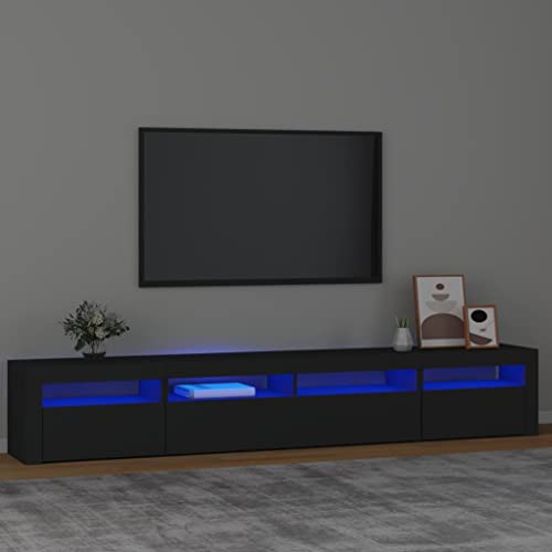ULUYYUC TV Schrank mit RGB LED Beleuchtung Weiß Holzwerkstoff 240 x 35 x 40 cm Moderner Fernsehschrank mit Stauraum für Wohnzimmer ULUYYUC TV Schrank mit RGB LED Beleuchtung Weiß Holzwerkstoff 240 x 35 x 40 cm Moderner Fernsehschrank mit Stauraum für Wohnzimmer von ULUYYUC