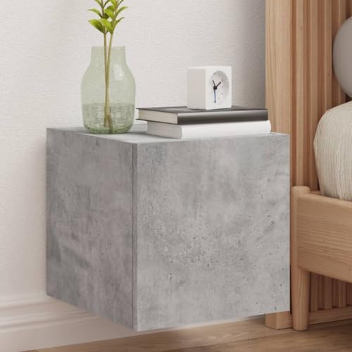 ULUYYUC TV Wandschrank Betongrau 30 5x35x30 cm Holzwerkstoff mit RGB LED Beleuchtung und Wandmontage für Wohnzimmer und Schlafzimmer ULUYYUC TV Wandschrank Betongrau 30 5x35x30 cm Holzwerkstoff mit RGB LED Beleuchtung und Wandmontage für Wohnzimmer und Schlafzimmer von ULUYYUC